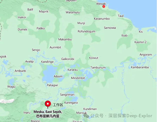 巴布亚新几内亚East Sepik省矿权位置示意